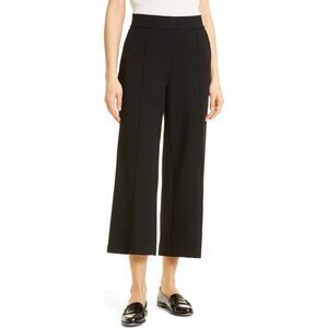 NWT Masai Copenhagen Womens Pintuck Piana Pleat Pull-On Crop Pants Black Sz XL